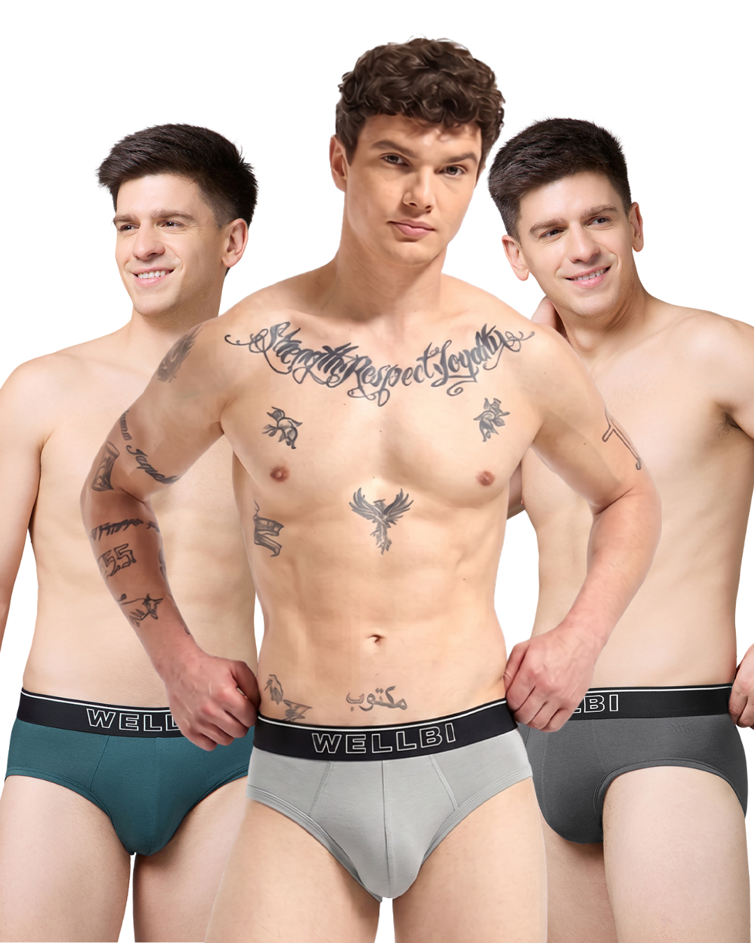 Men's Bamboo Active Briefs - Pack of 3