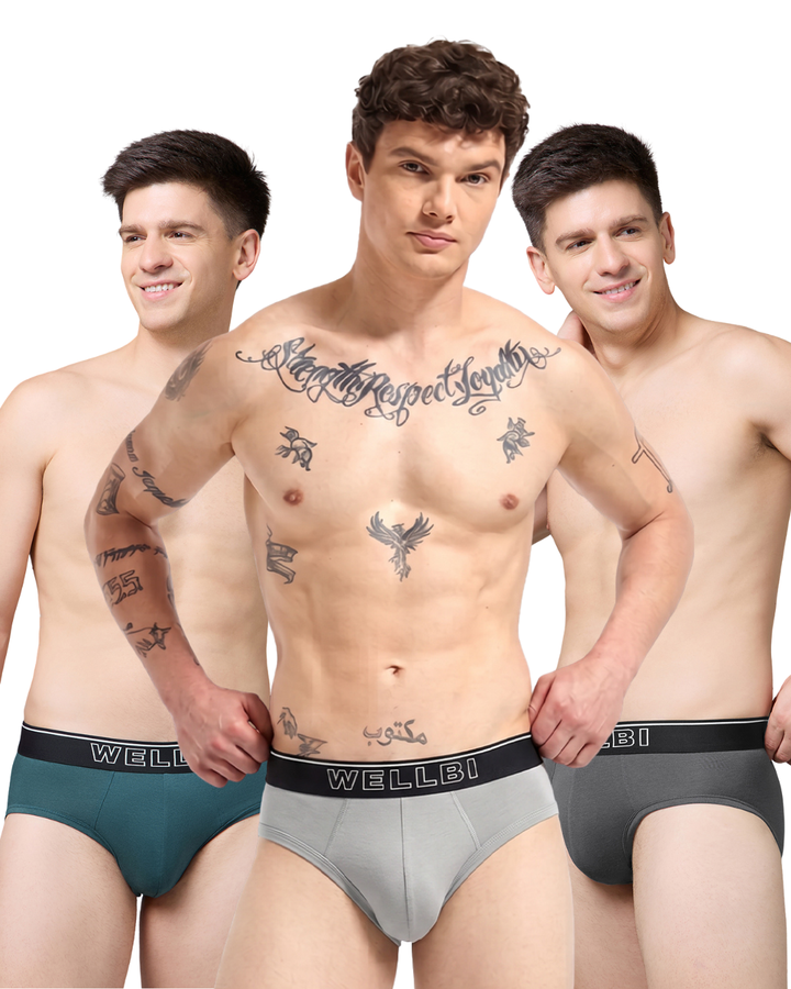 Men's Bamboo Active Briefs - Pack of 3
