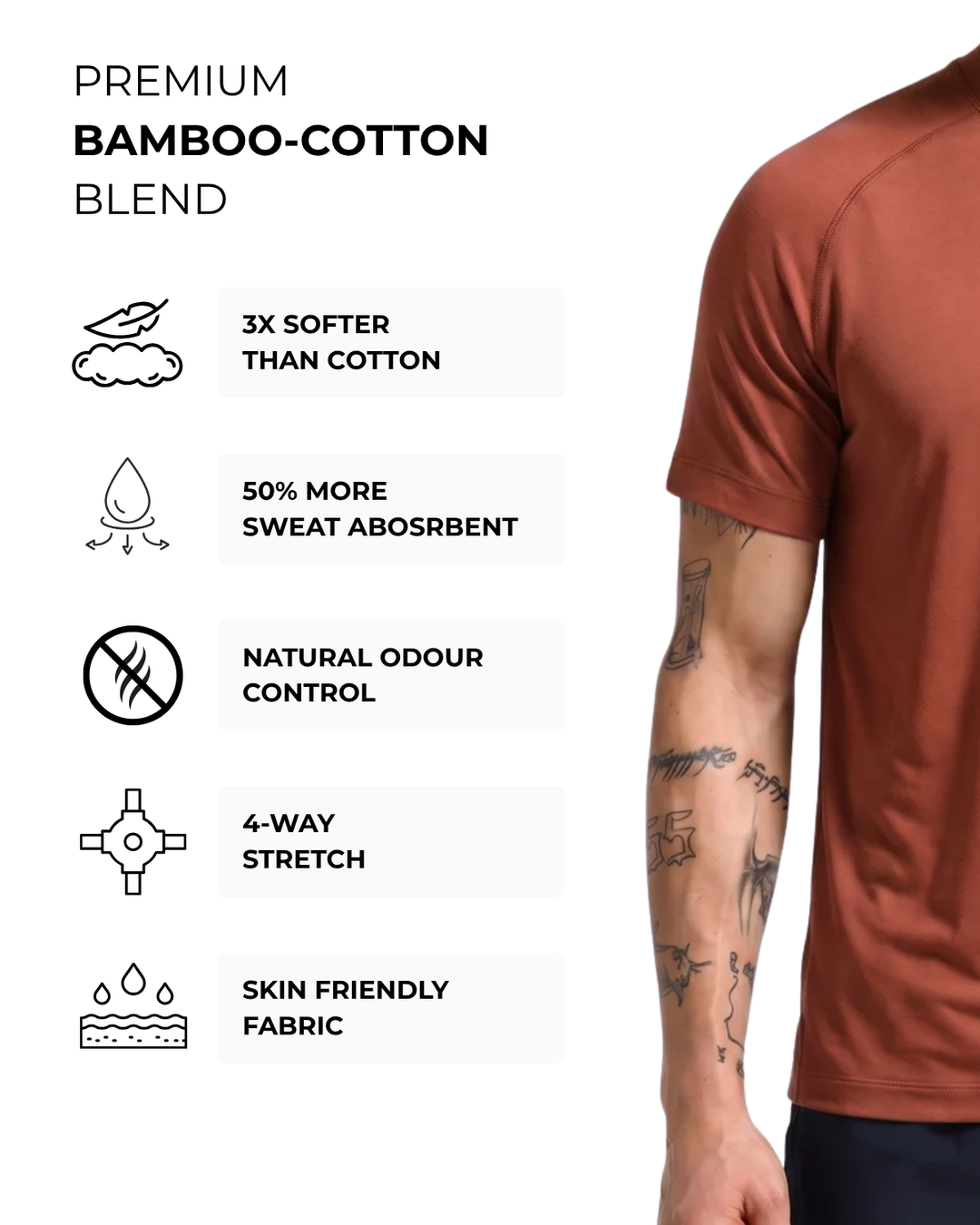 Men's Bamboo Active Performance T-Shirt