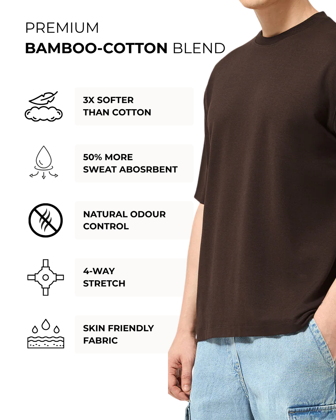 Men's Bamboo Core Oversized T-Shirt
