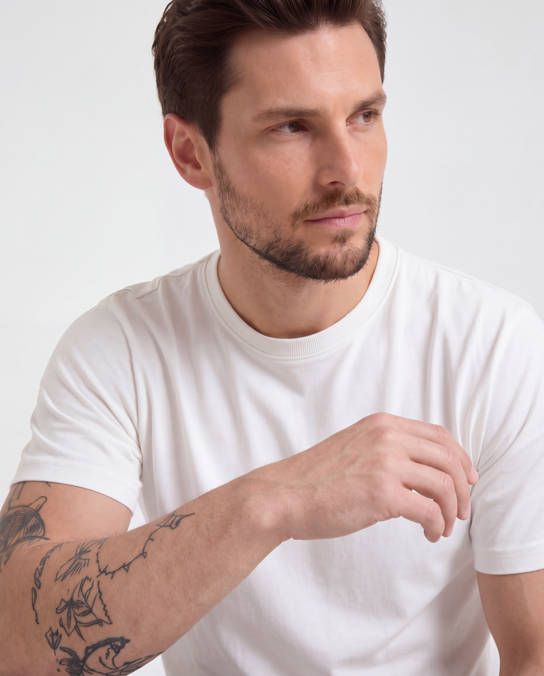 Men's Bamboo Heavy Crew Neck T-Shirt