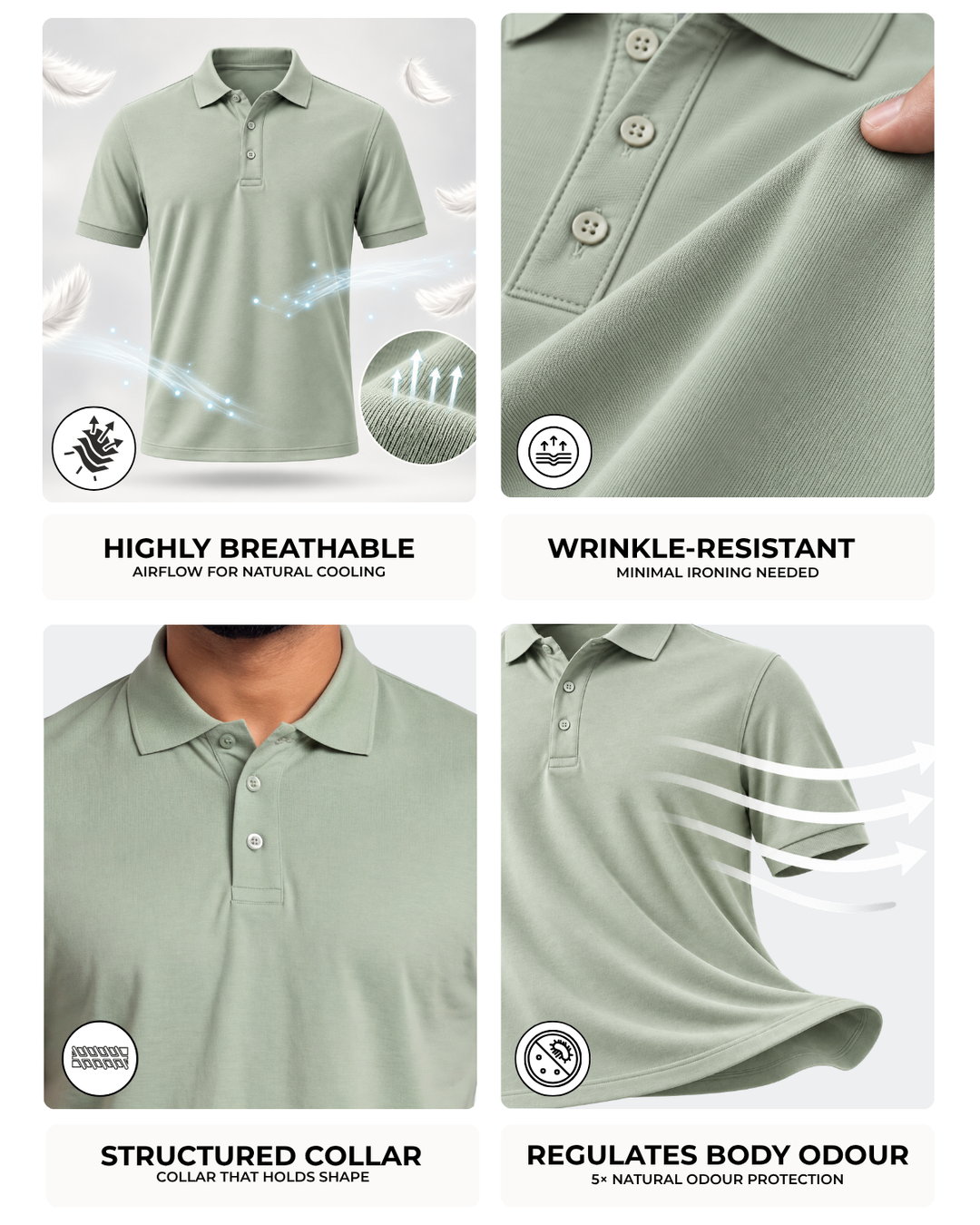 Men's Bamboo Core Polo