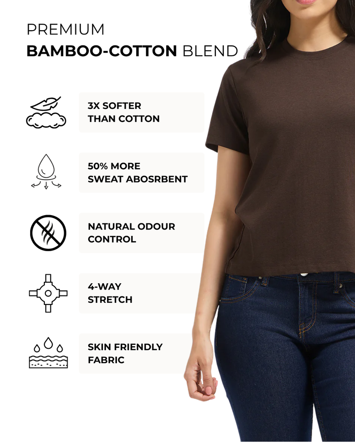 Bamboo Classic Crew - Choco Luxe