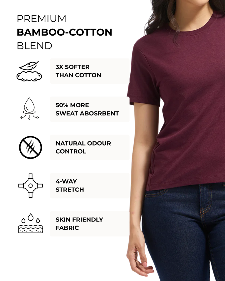Bamboo Classic Crew - Cranberry
