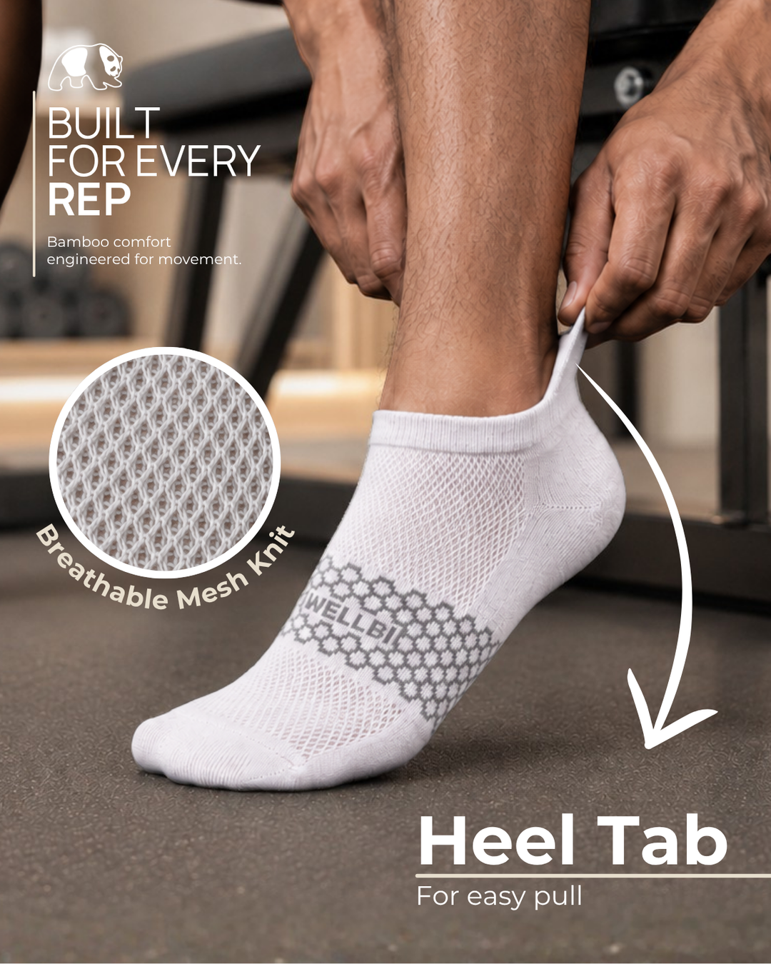 Men's Bamboo Ankle Socks - Pack of 3