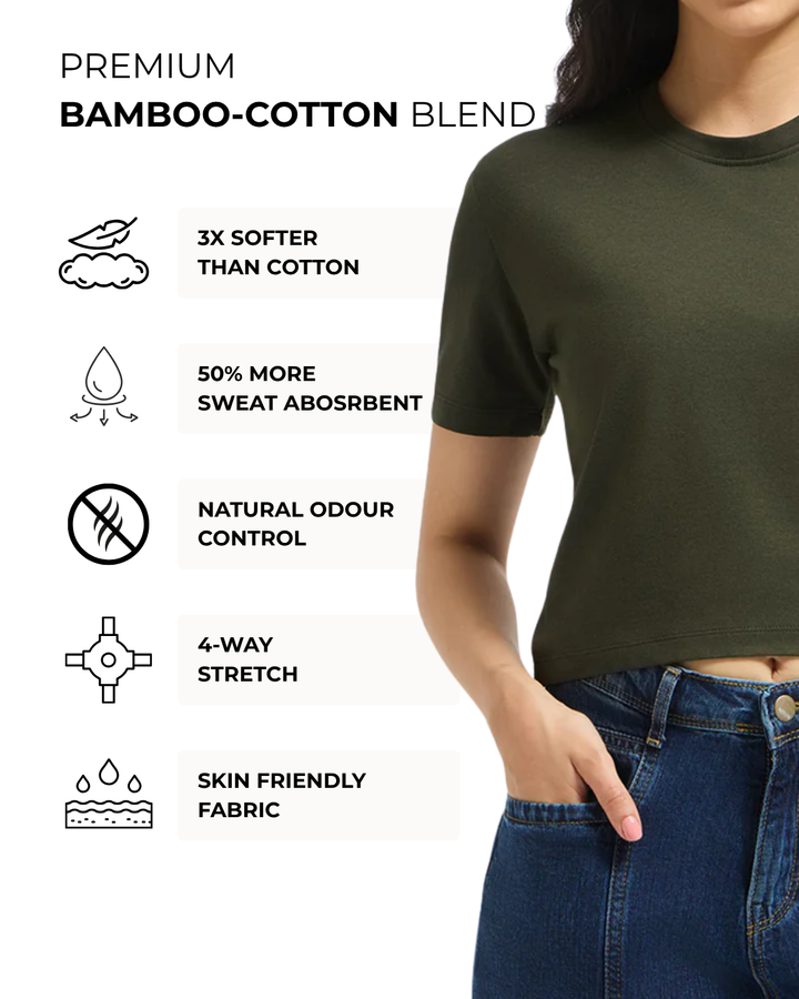 Women's Bamboo Cloud Crop Top