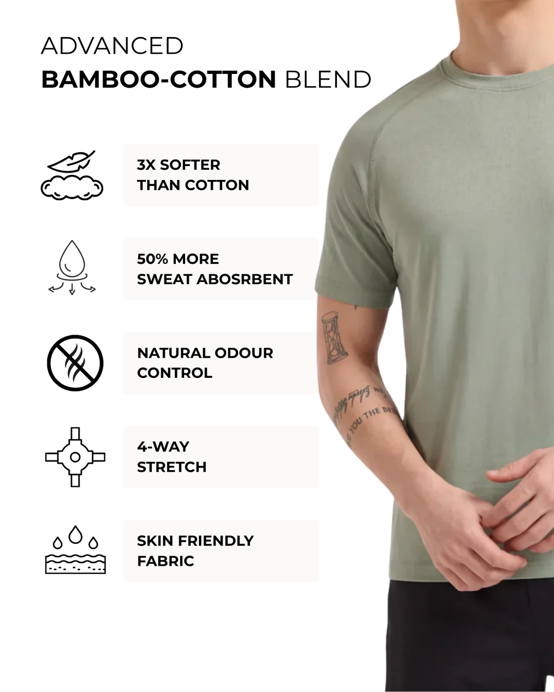 Men's Bamboo Active Performance T-Shirt
