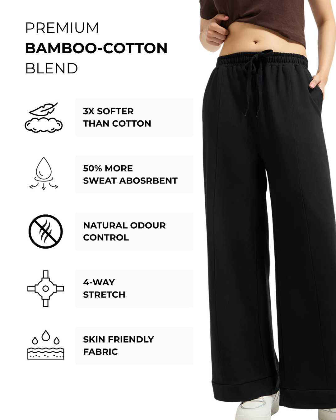 Women's Bamboo Core Wide Leg Pants
