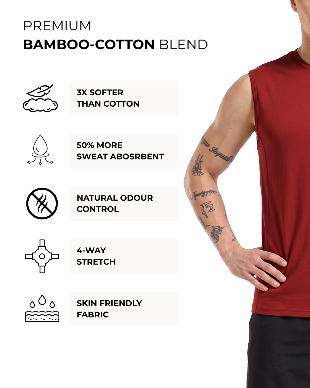 Men's Bamboo Active Tank Top