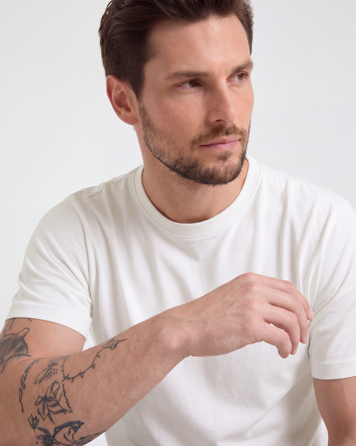 Men's Bamboo Heavy Crew Neck T-Shirt