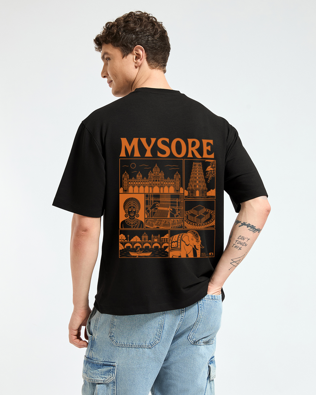 Oversized T-Shirt - Namma Mysuru ft. (Neon Castle)