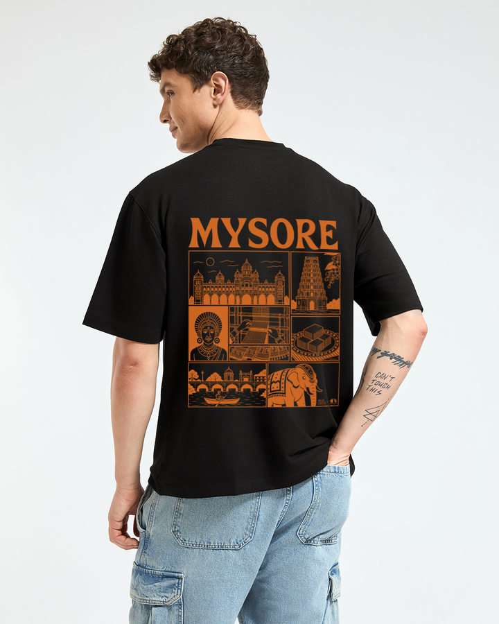 Oversized T-Shirt - Namma Mysuru ft. (Neon Castle)
