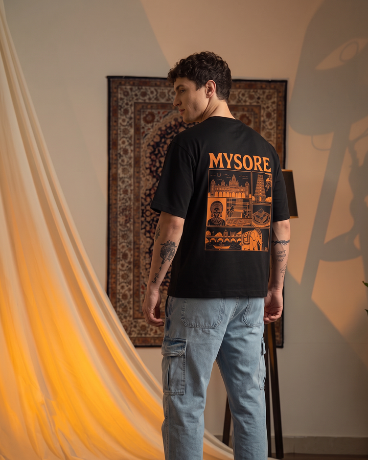 Oversized T-Shirt - Namma Mysuru ft. (Neon Castle)