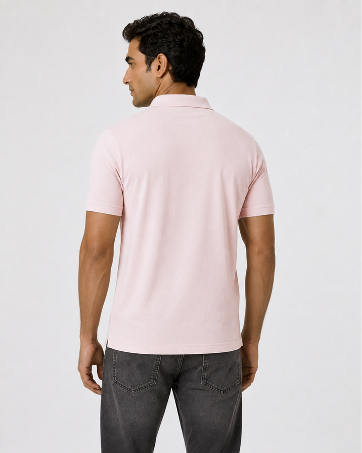 Men's Bamboo Core Zipper Polo