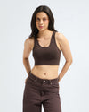 Bamboo Wireless Padded Lounge Bra - Choco Luxe