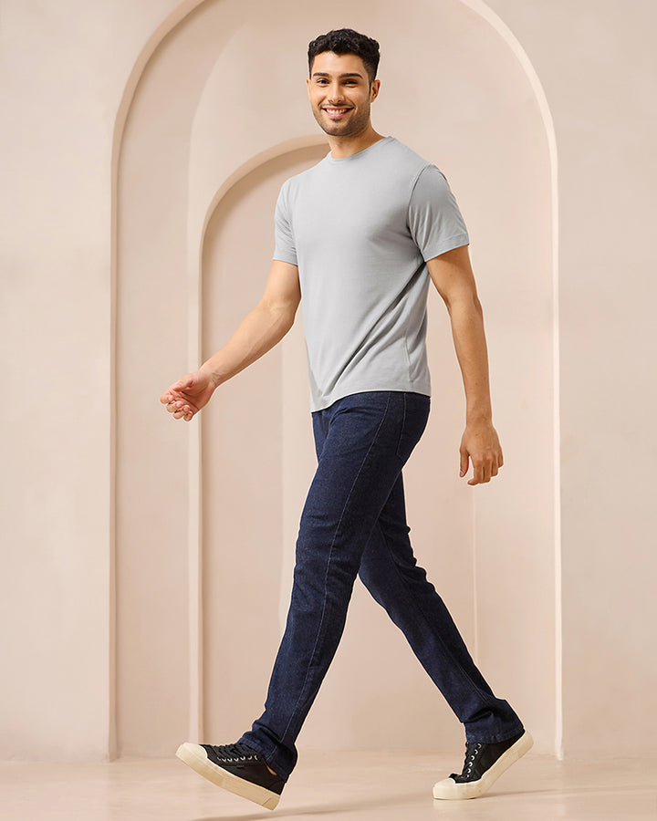 Wellbi Bamboo T-Shirt for Men, crafted for comfort with breathable, soft bamboo fabric that’s perfect for workout wear.