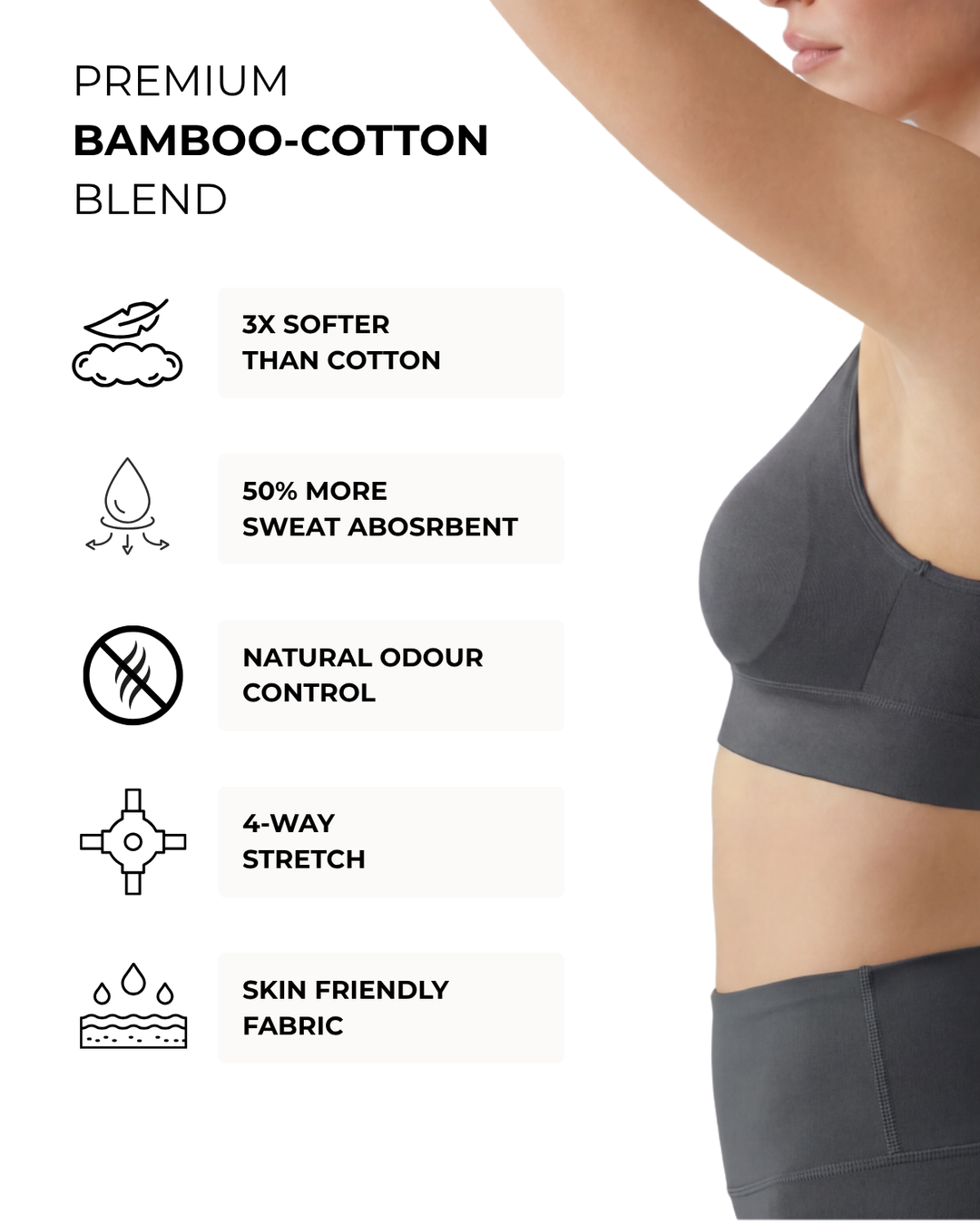 Women's Bamboo Active Lounge Bra