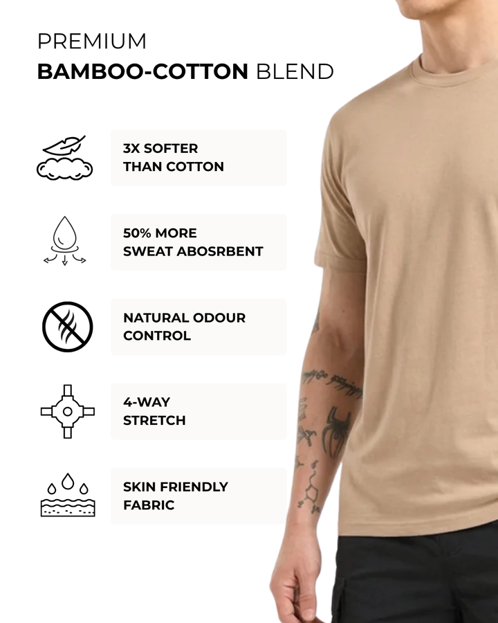 Men's Bamboo Cloud Crew Neck T-Shirt
