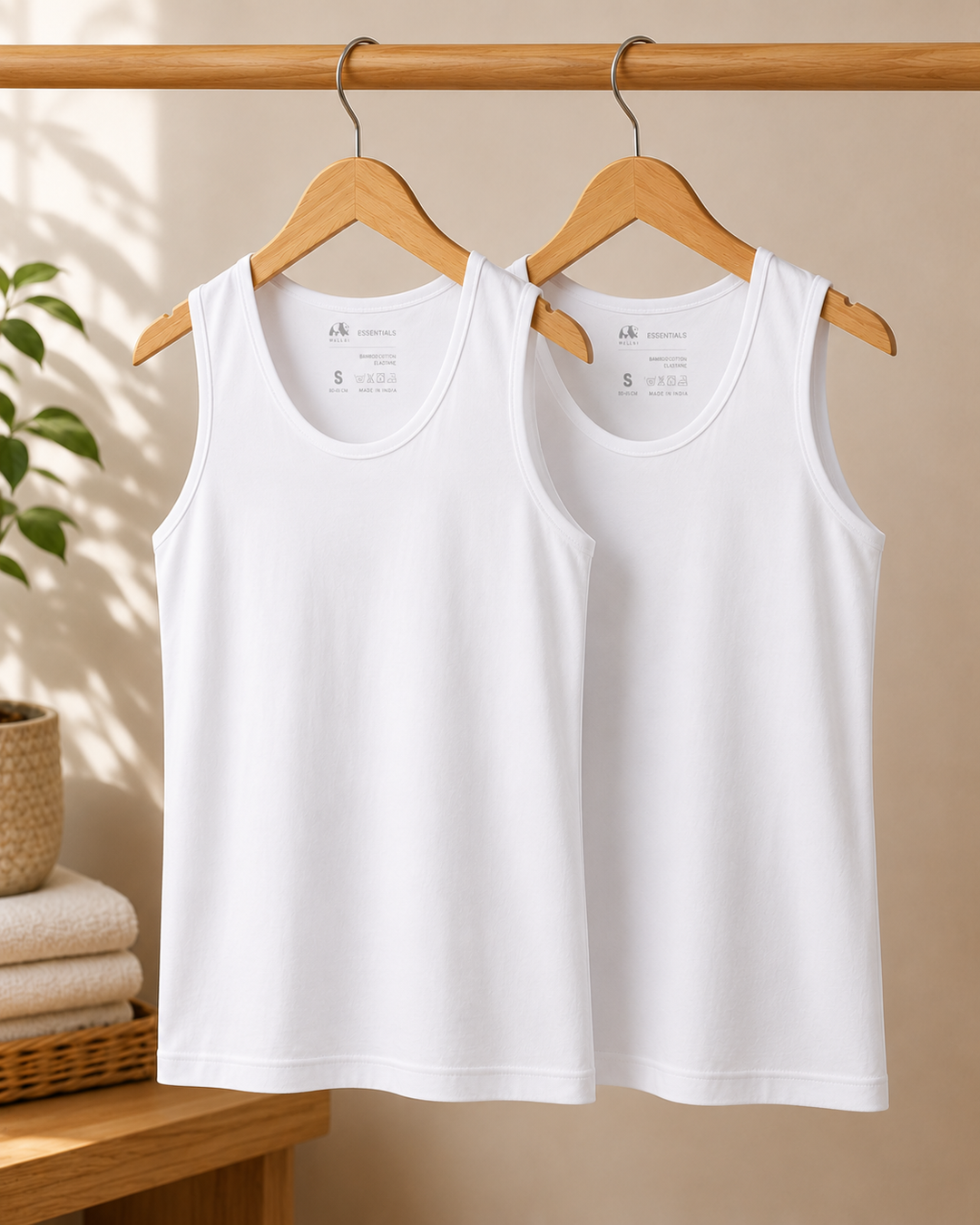Men's Bamboo Active Vest - Pack of 2