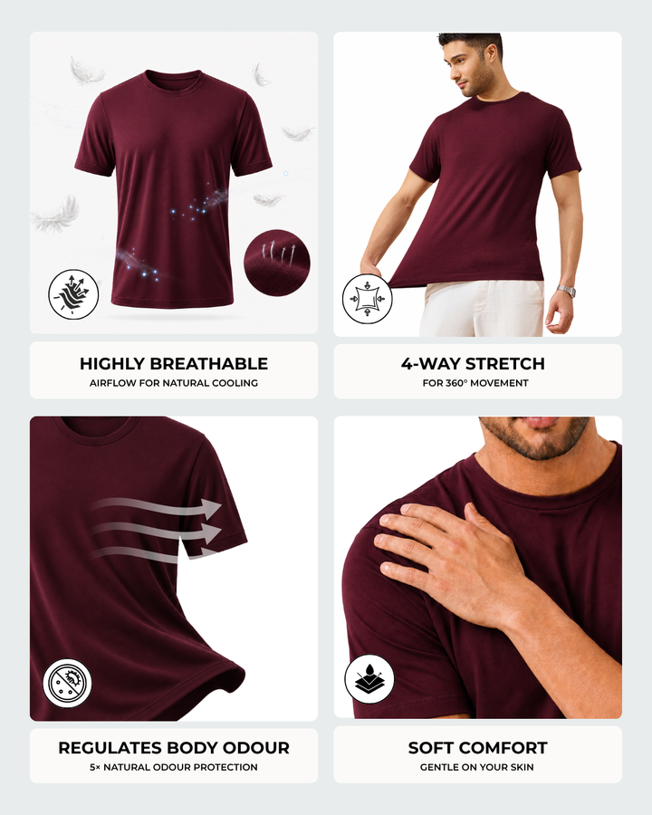 Men's Bamboo Cloud Crew Neck T-Shirt
