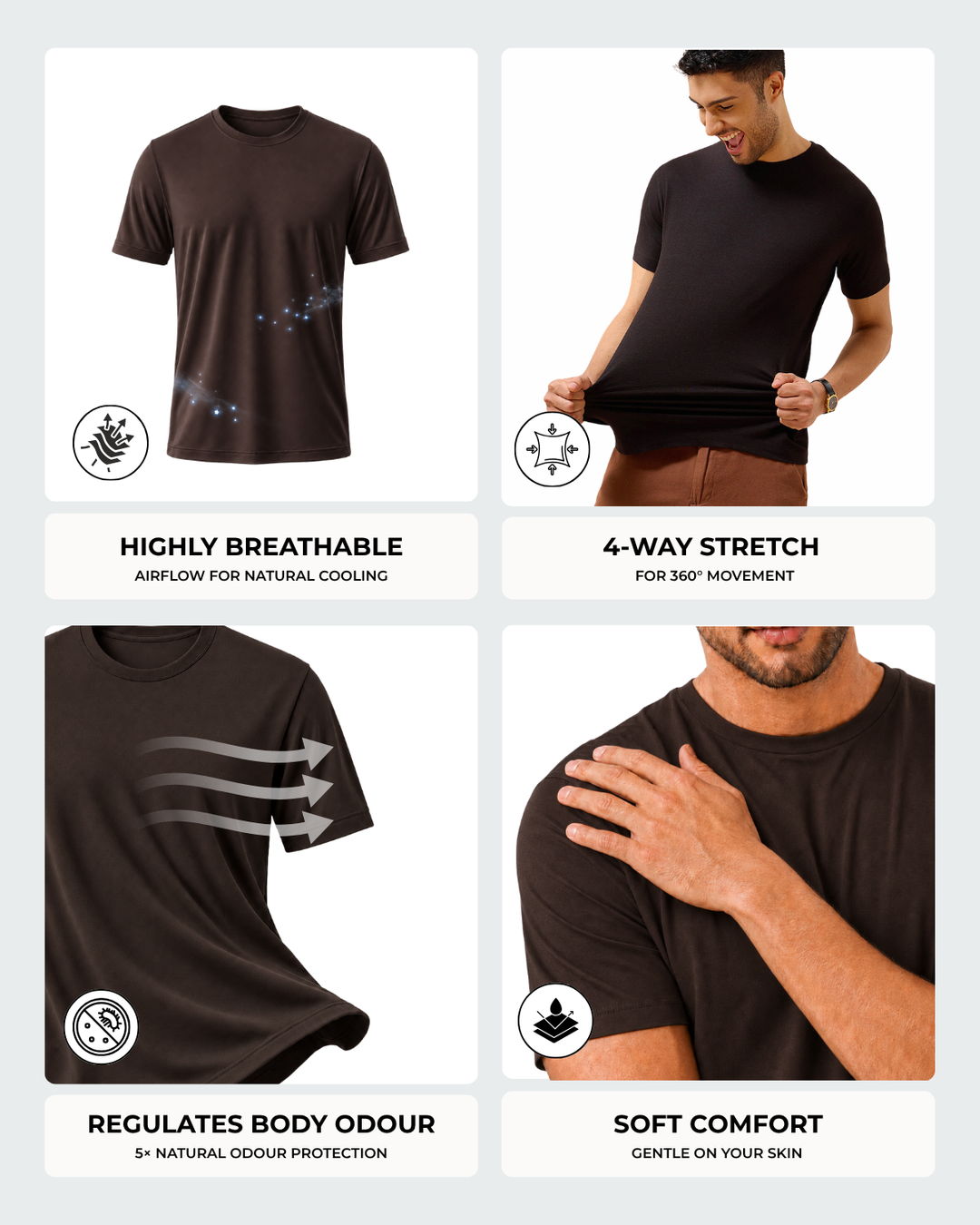 Men's Bamboo Cloud Crew Neck T-Shirt