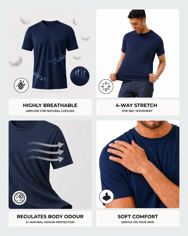 Men's Bamboo Cloud Crew Neck T-Shirt