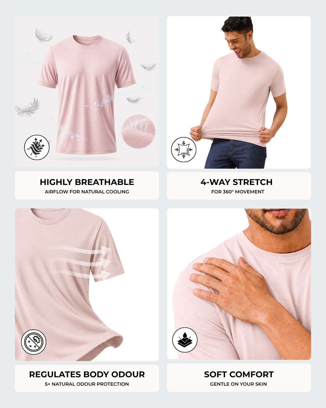 Men's Bamboo Cloud Crew Neck T-Shirt