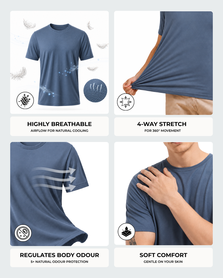 Men's Bamboo Cloud Crew Neck T-Shirt
