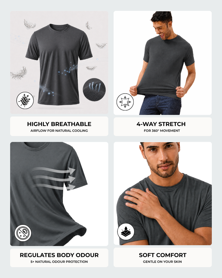 Men's Bamboo Cloud Crew Neck T-Shirt