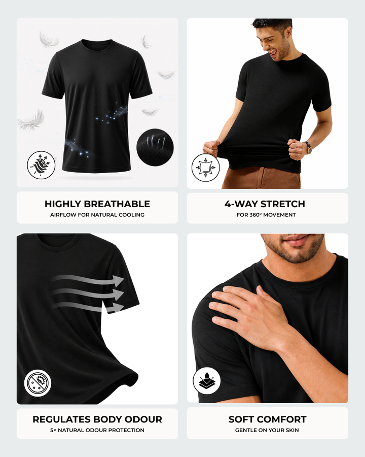 Men's Bamboo Cloud Crew Neck T-Shirt