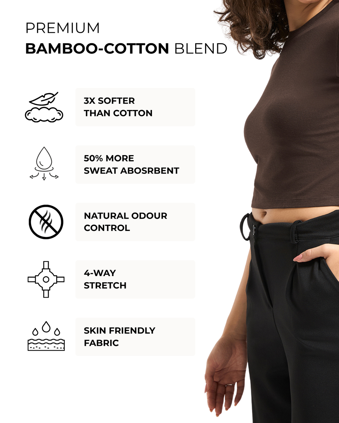Women's Bamboo Cloud Crop Top