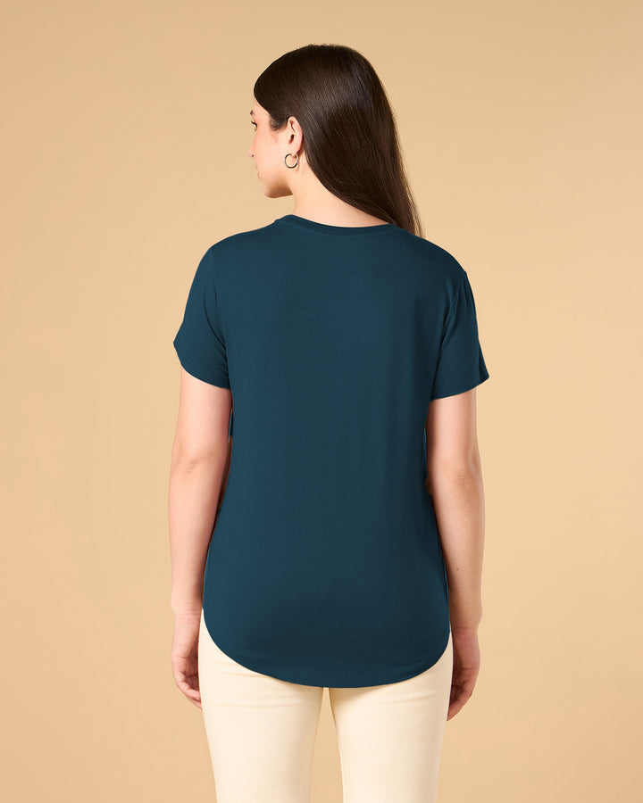 Teal Bamboo Crew Neck