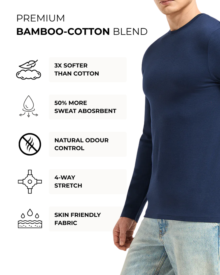 Men's Bamboo Cloud Full Sleeve T-Shirt