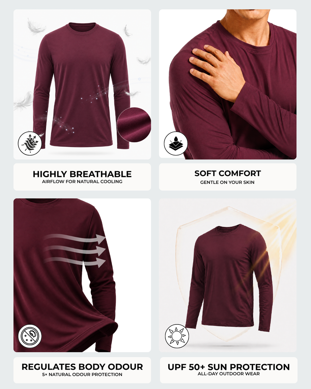 Men's Bamboo Cloud Full Sleeve T-Shirt