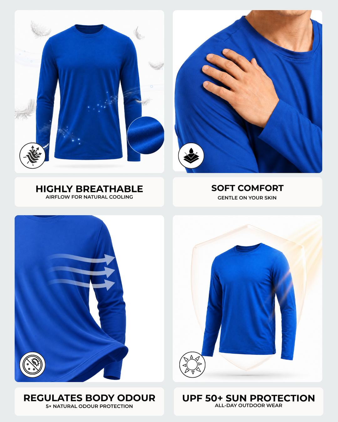 Men's Bamboo Cloud Full Sleeve T-Shirt