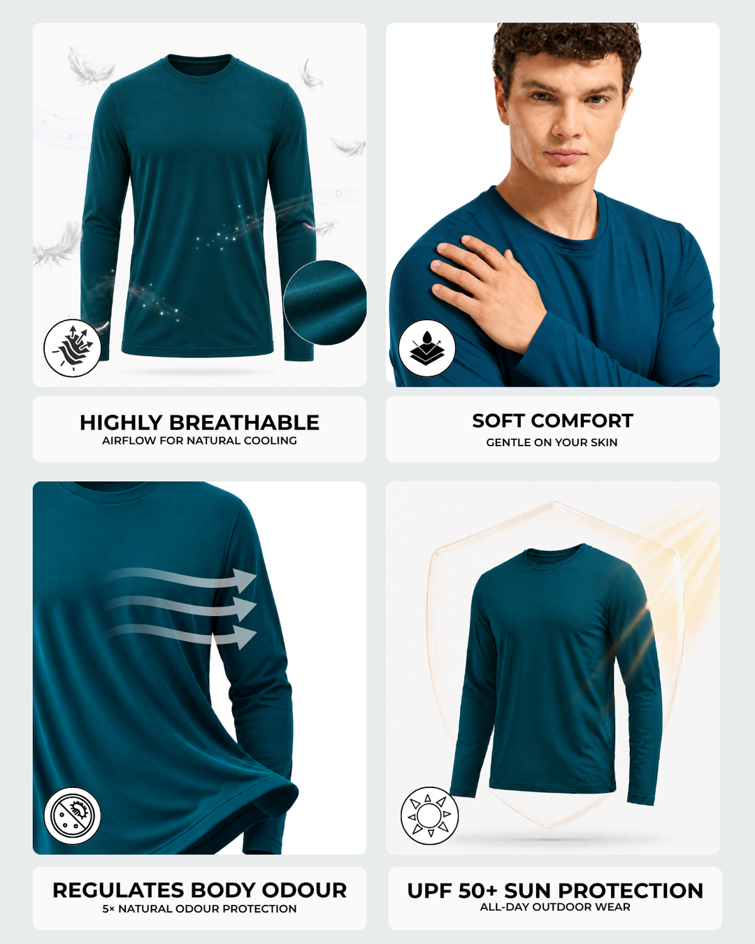 Men's Bamboo Cloud Full Sleeve T-Shirt