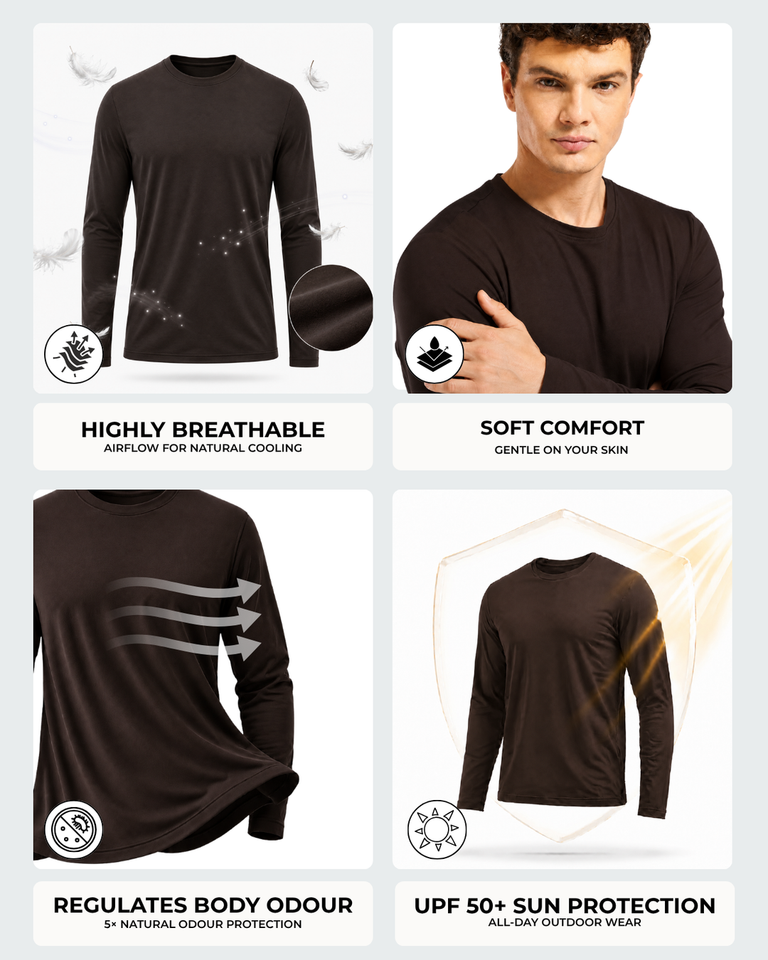 Men's Bamboo Cloud Full Sleeve T-Shirt