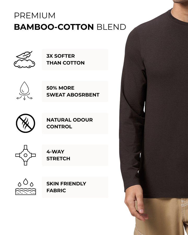 Men's Bamboo Cloud Full Sleeve T-Shirt