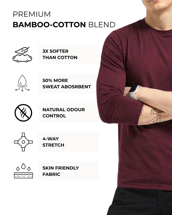 Bamboo Full-sleeve - Claret