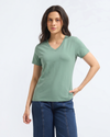 Bamboo V-Neck - Meadow