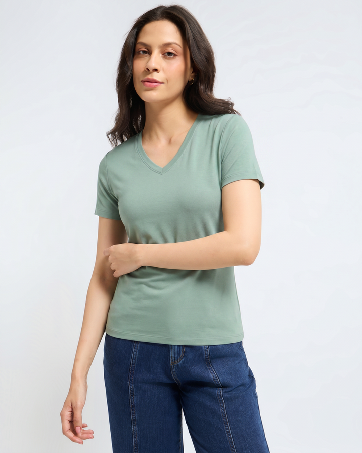 Women's Bamboo Cloud V-Neck T-Shirt