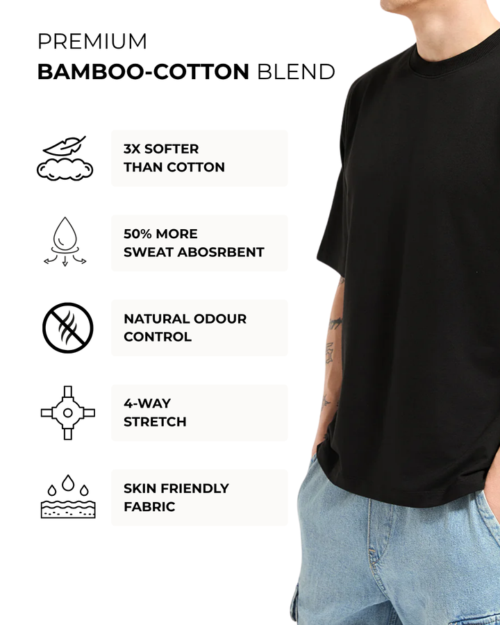 Bamboo Oversized - Noir