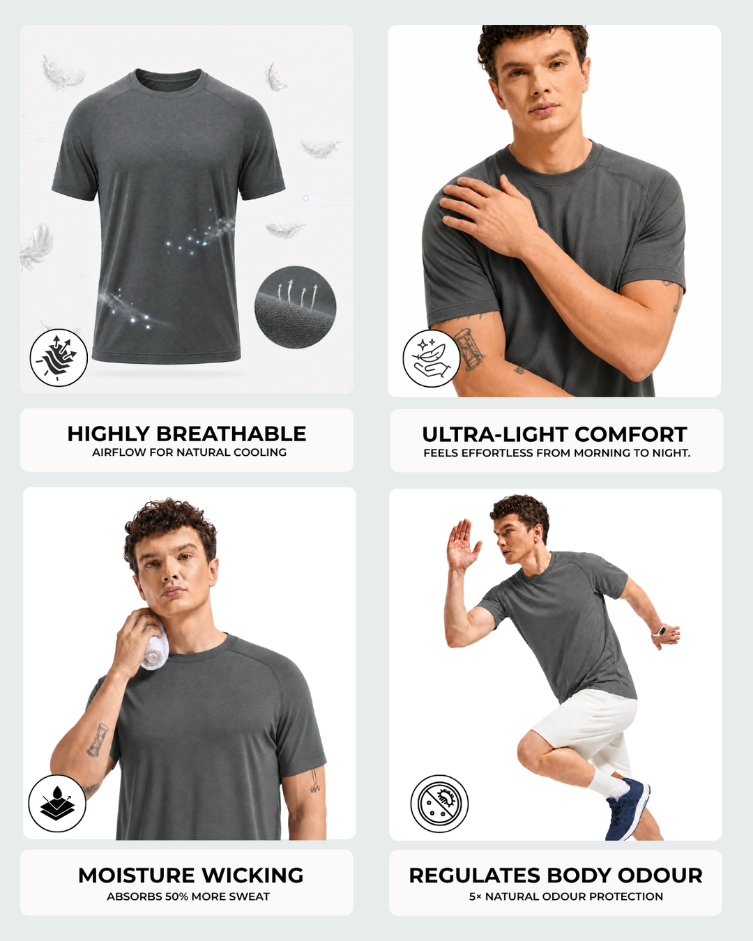 Men's Bamboo Active Performance T-Shirt