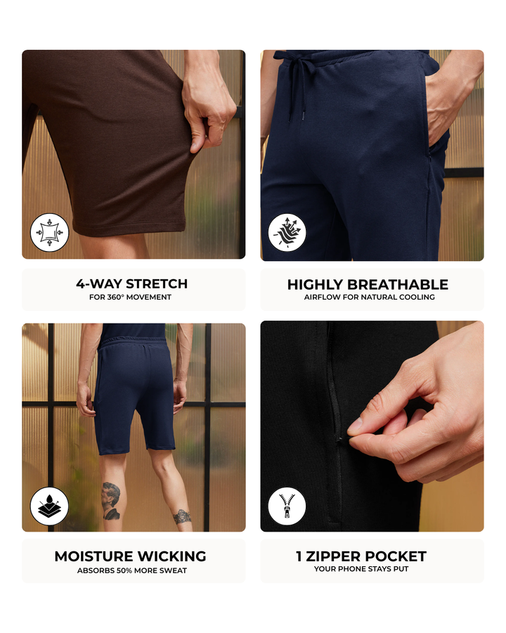 Bamboo Shorts - Noir