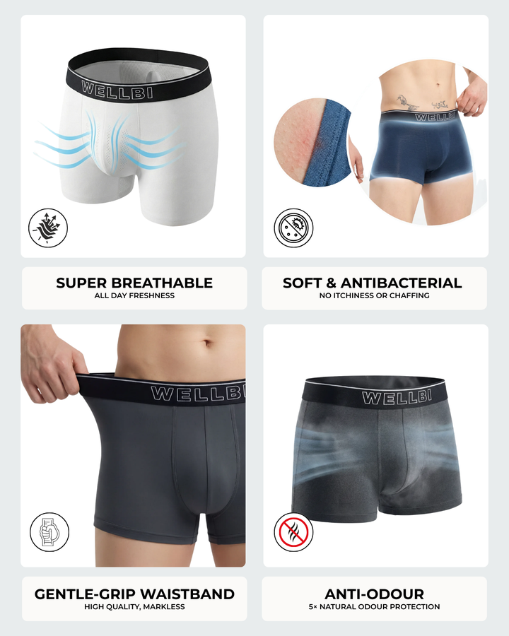 Men's Bamboo Active Trunks - Pack of 2
