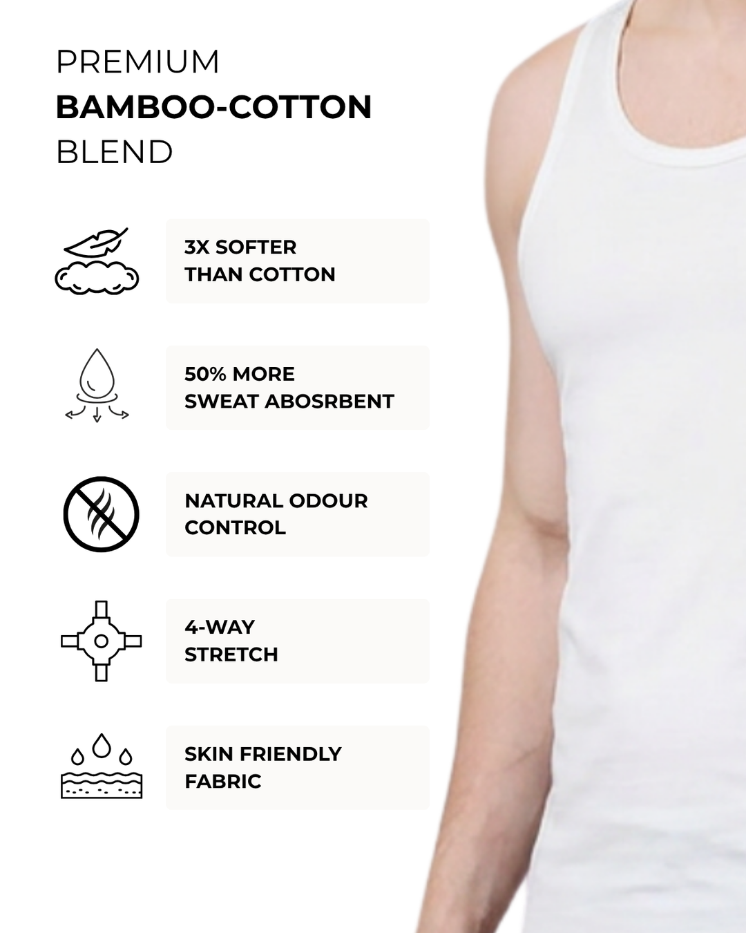 Men's Bamboo Active Vest