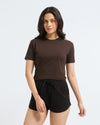 Bamboo Crop Top - Choco Luxe