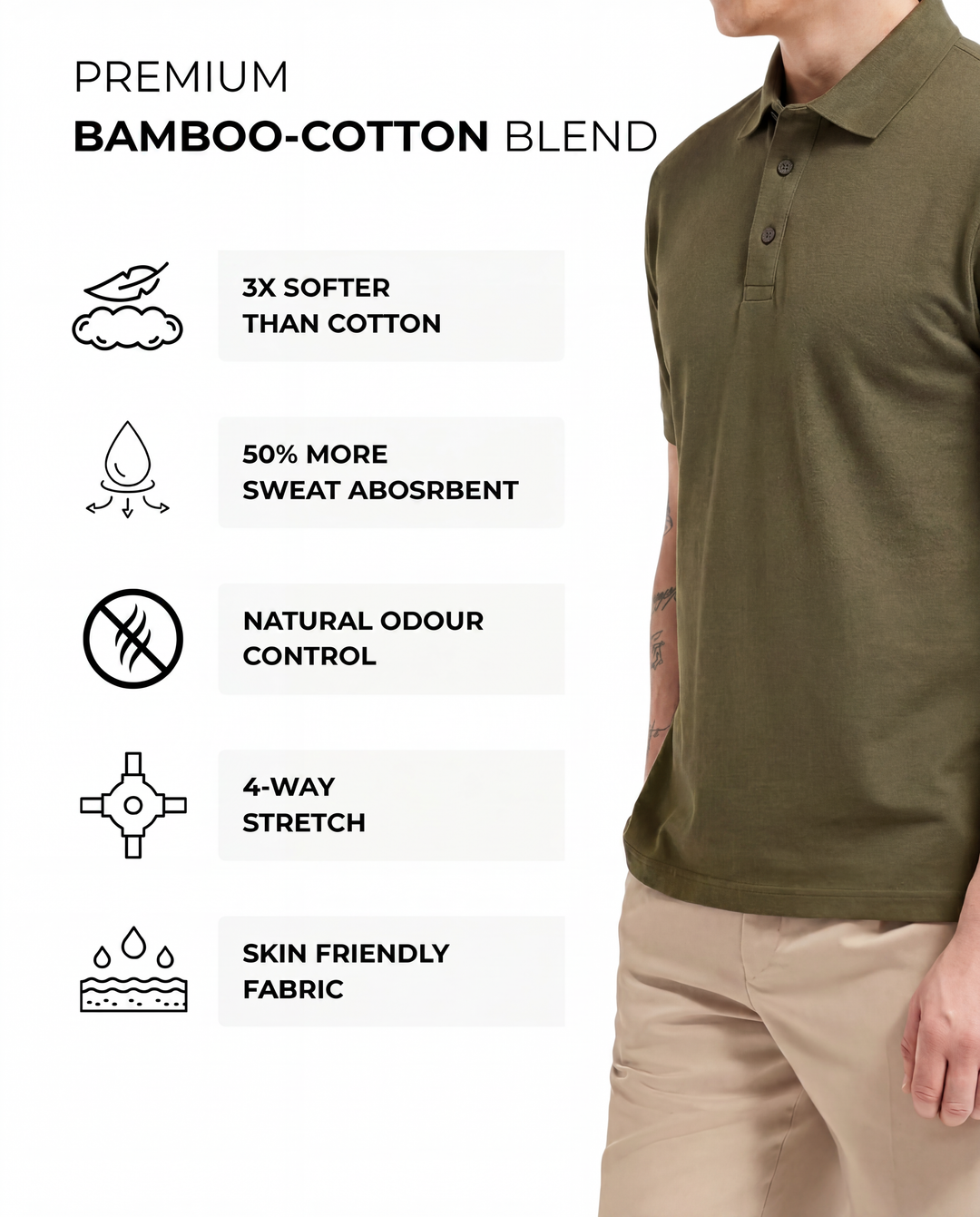 Men's Bamboo Core Polo