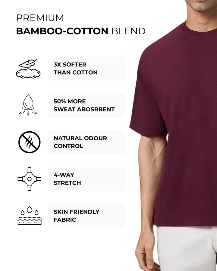 Bamboo Oversized - Claret