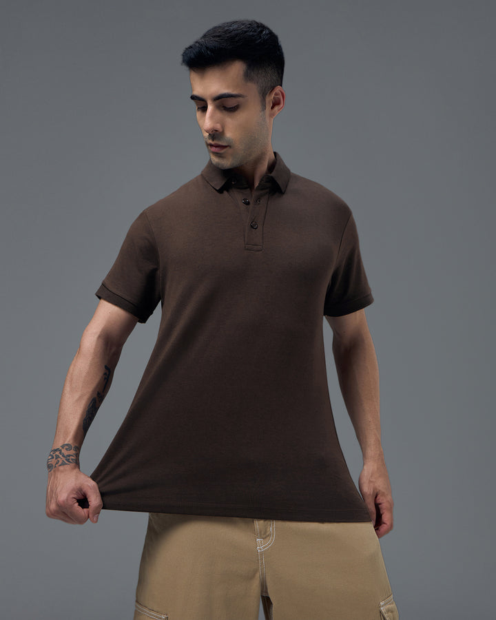 Espresso Bamboo Polo